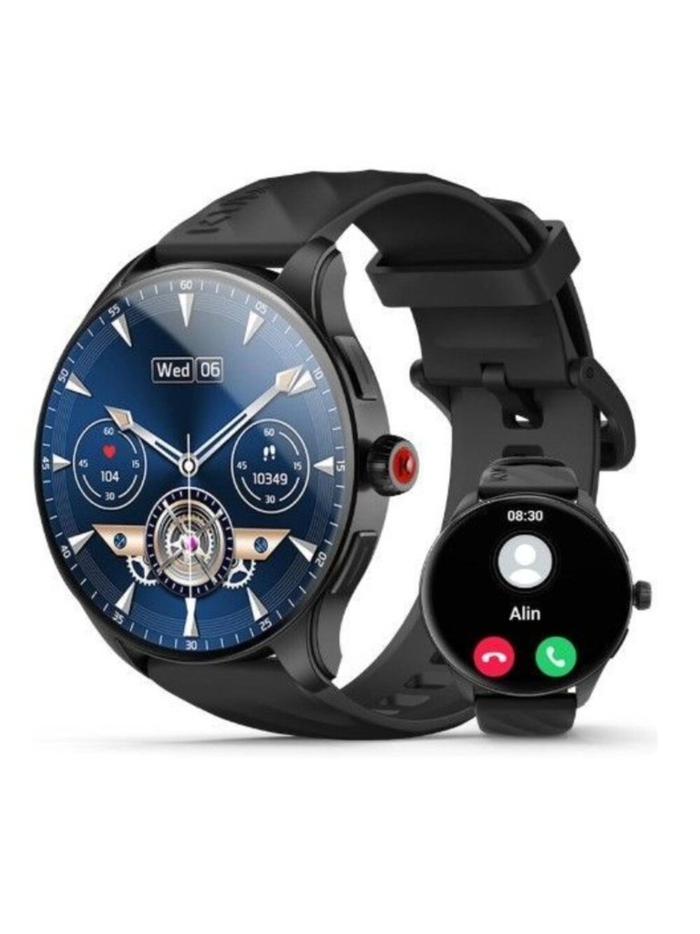 Kumi Smart Watch Mens 1.43" AMOLED Smartwatch Android IOS Smartwatch